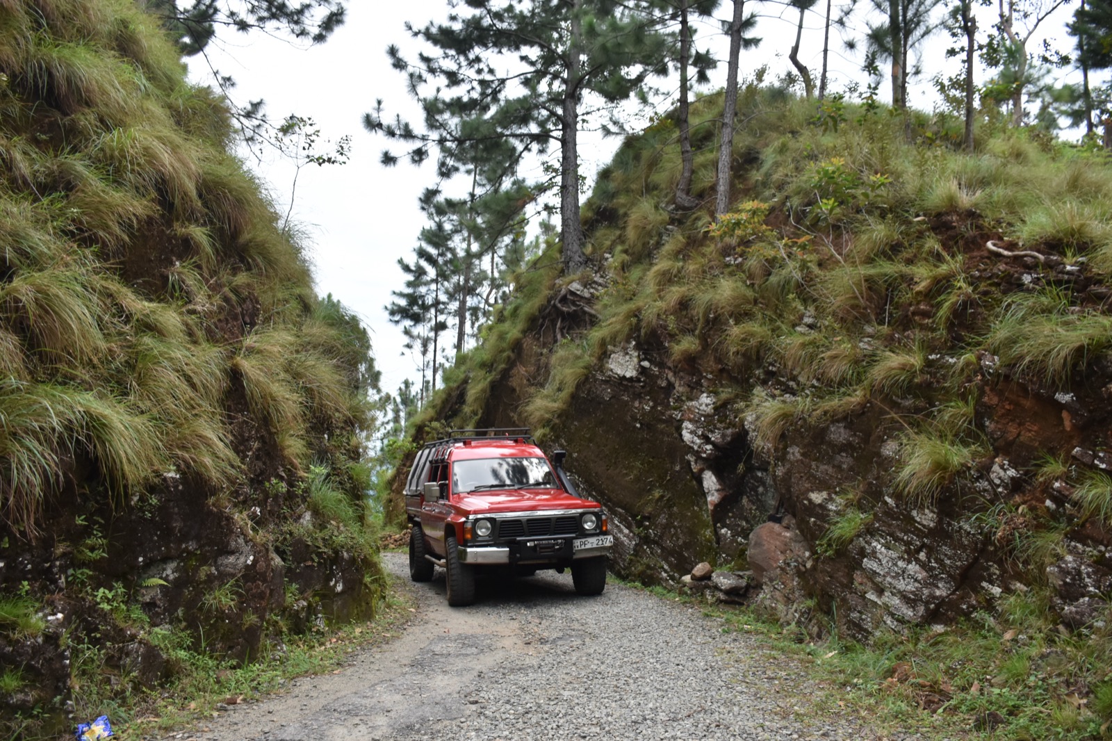 Mountain road scene near Non Perial