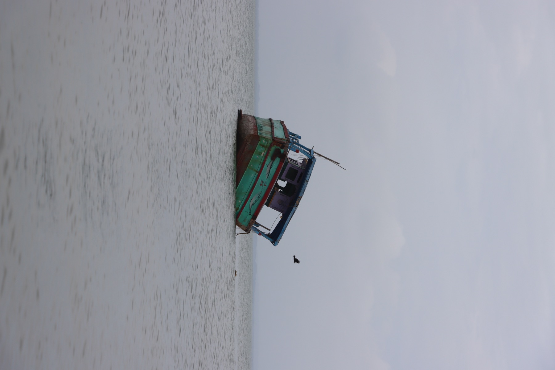 Kalpitiya beach and lagoon route view
